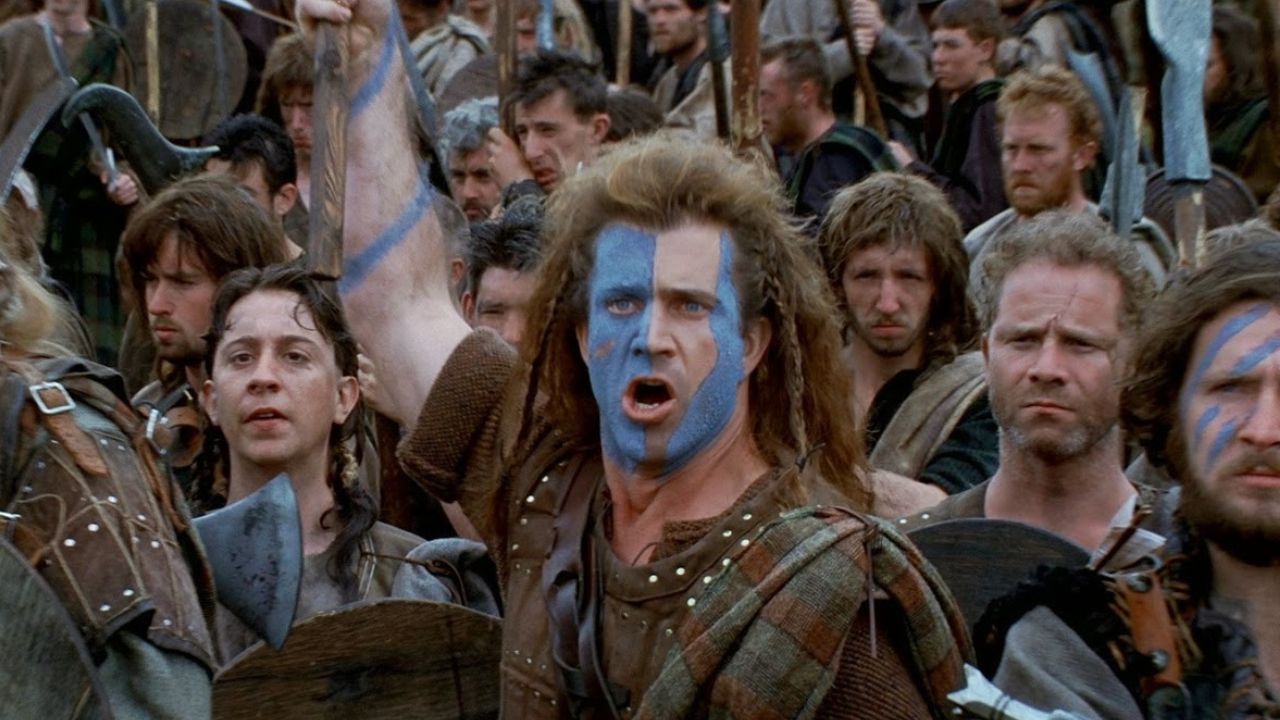 Imagem de Mel Gibson no filme Coração Valente